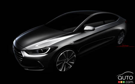 Le croquis de la nouvelle Hyundai Elantra frappe dans le mille